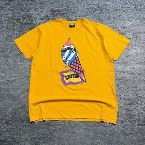 Billionaire Boys Club Ice Cream T Shirt Mens XXL Yellow Hip-Hop Streetwear